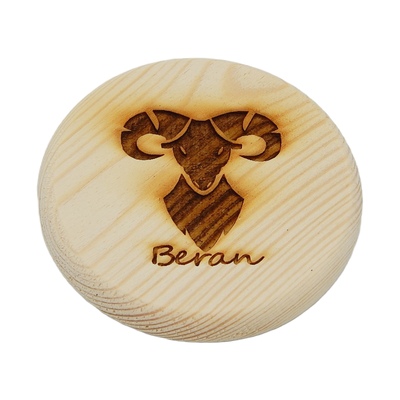 Dřevěný podtácek - Beran