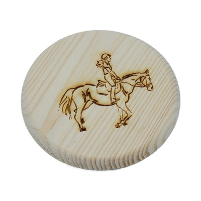Dřevěný podtácek - Kůň 1