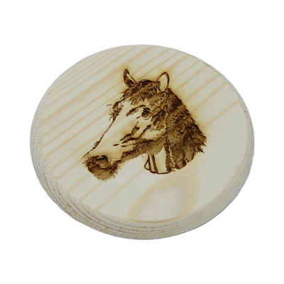 Dřevěný podtácek - Kůň 3