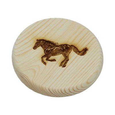 Dřevěný podtácek - Kůň 5