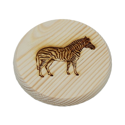 Dřevěný podtácek - Zebra