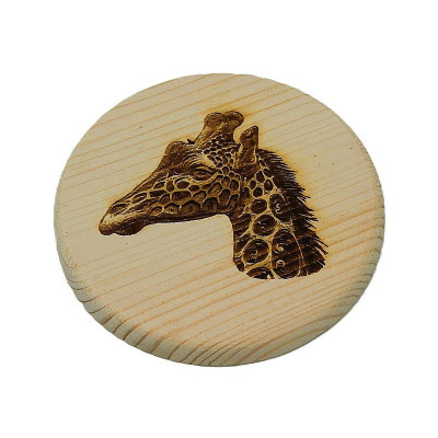 Dřevěný podtácek - žirafa 2 